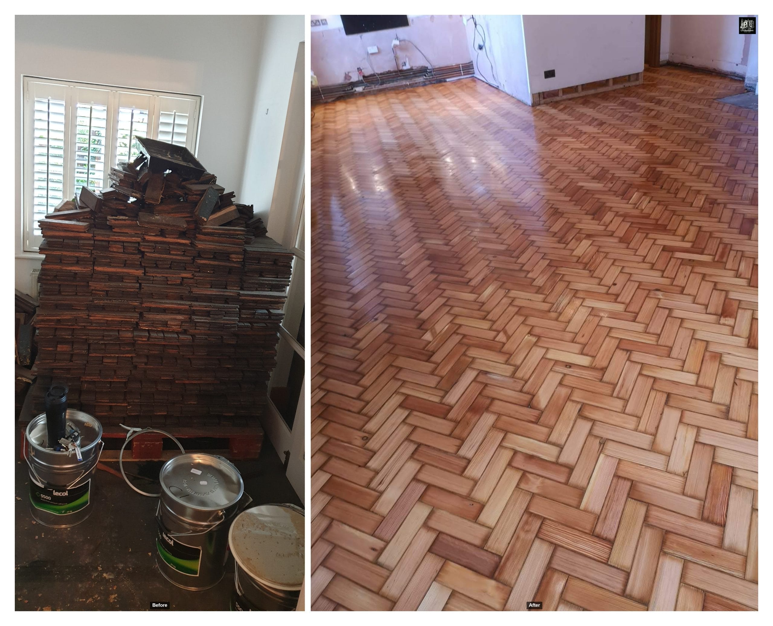 LTUbuilders- Luxury House Extensions & Refurbishments, 100 yeas old flooring reinstallation.