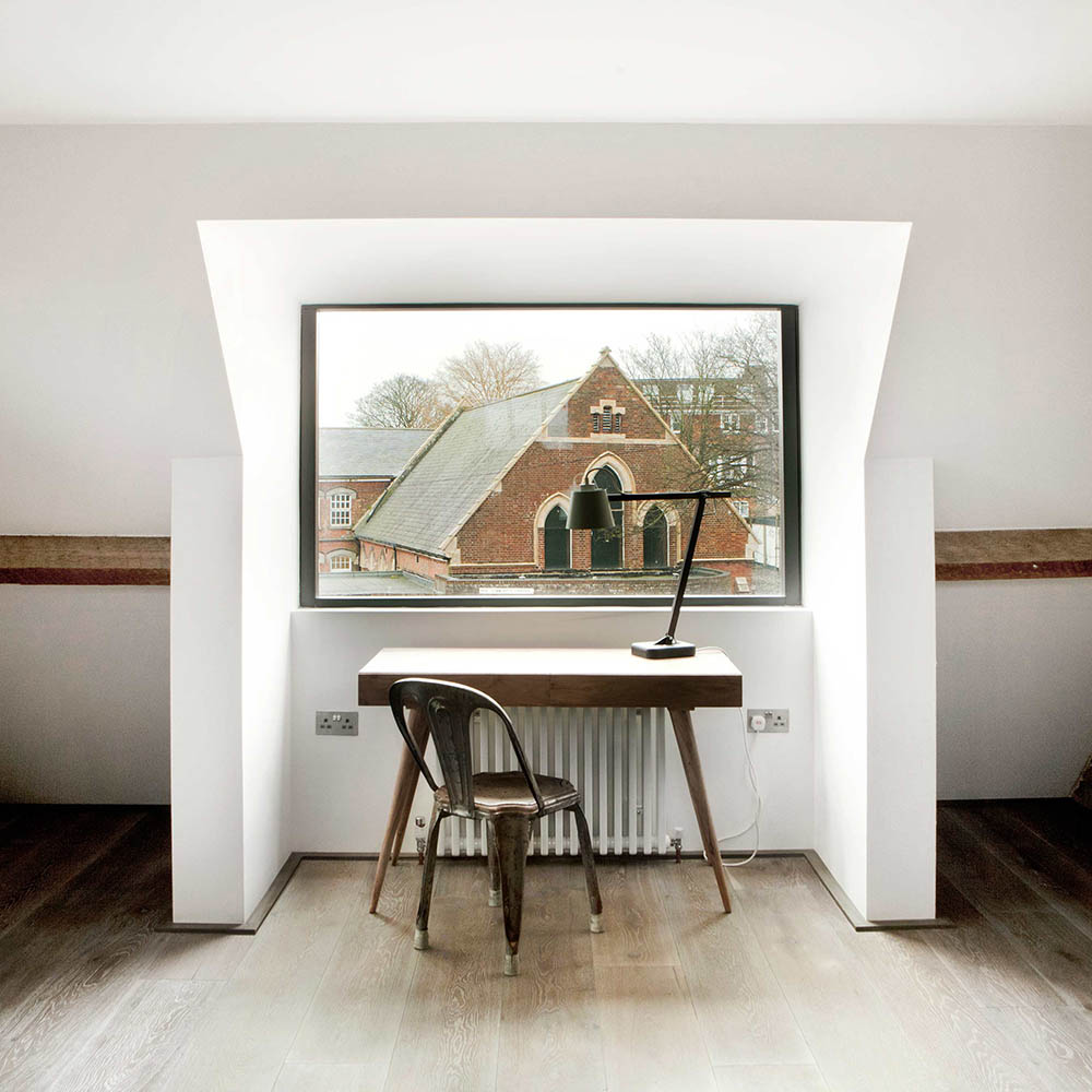 Bespoke home office workspace and custom joinery in Essex property