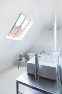 LTUbuilders- bathroom full remodelling, in the loft are including installation of the Velux roof window.