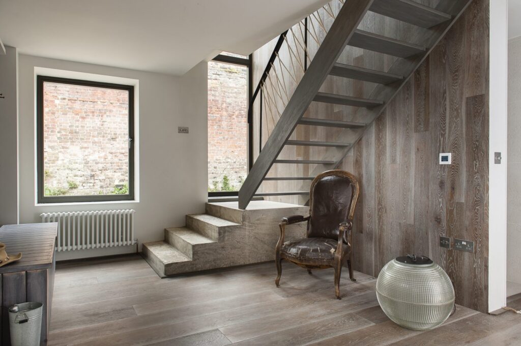 Bespoke timber flooring and wall panelling installation