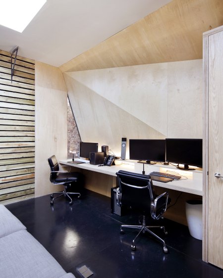 Clean architectural interior finish for commercial office refurbishment